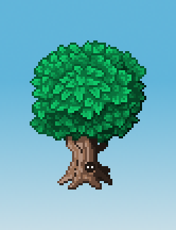 pixel tree